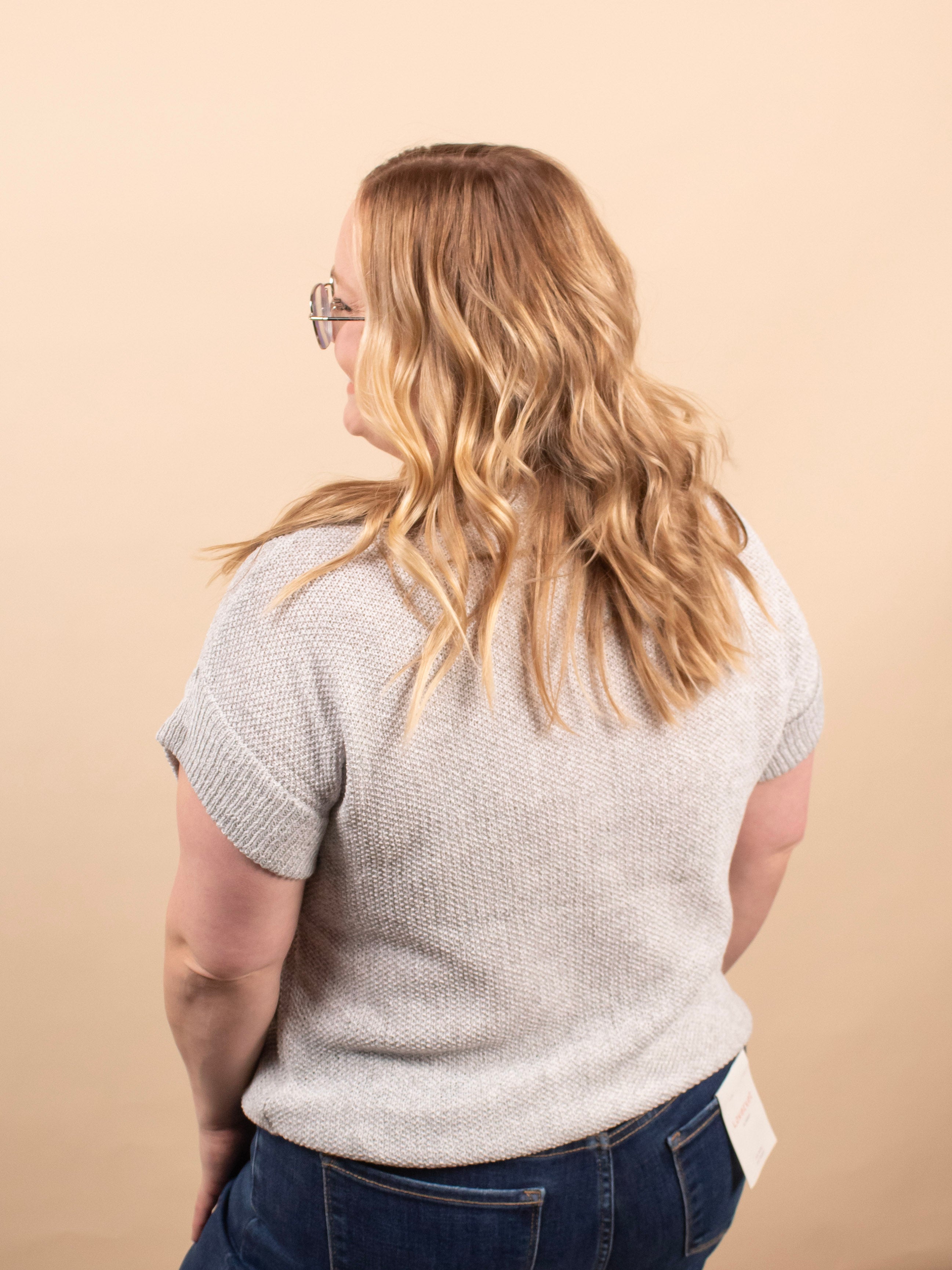 Cloudlight Knit Top in Grey - K & Company