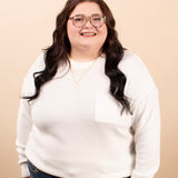 Cloudline Pocket Sweater in Ivory