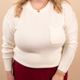 Cloudline Pocket Sweater in Ivory