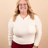 Cloudline Pocket Sweater in Ivory