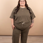 Clover Ribbed Top – Dark Olive (Top Only) - K & Company