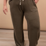 Clover Ribbed Pants – Dark Olive (Pants Only) - K & Company