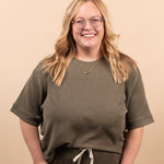 Clover Ribbed Top – Dark Olive (Top Only) - K & Company