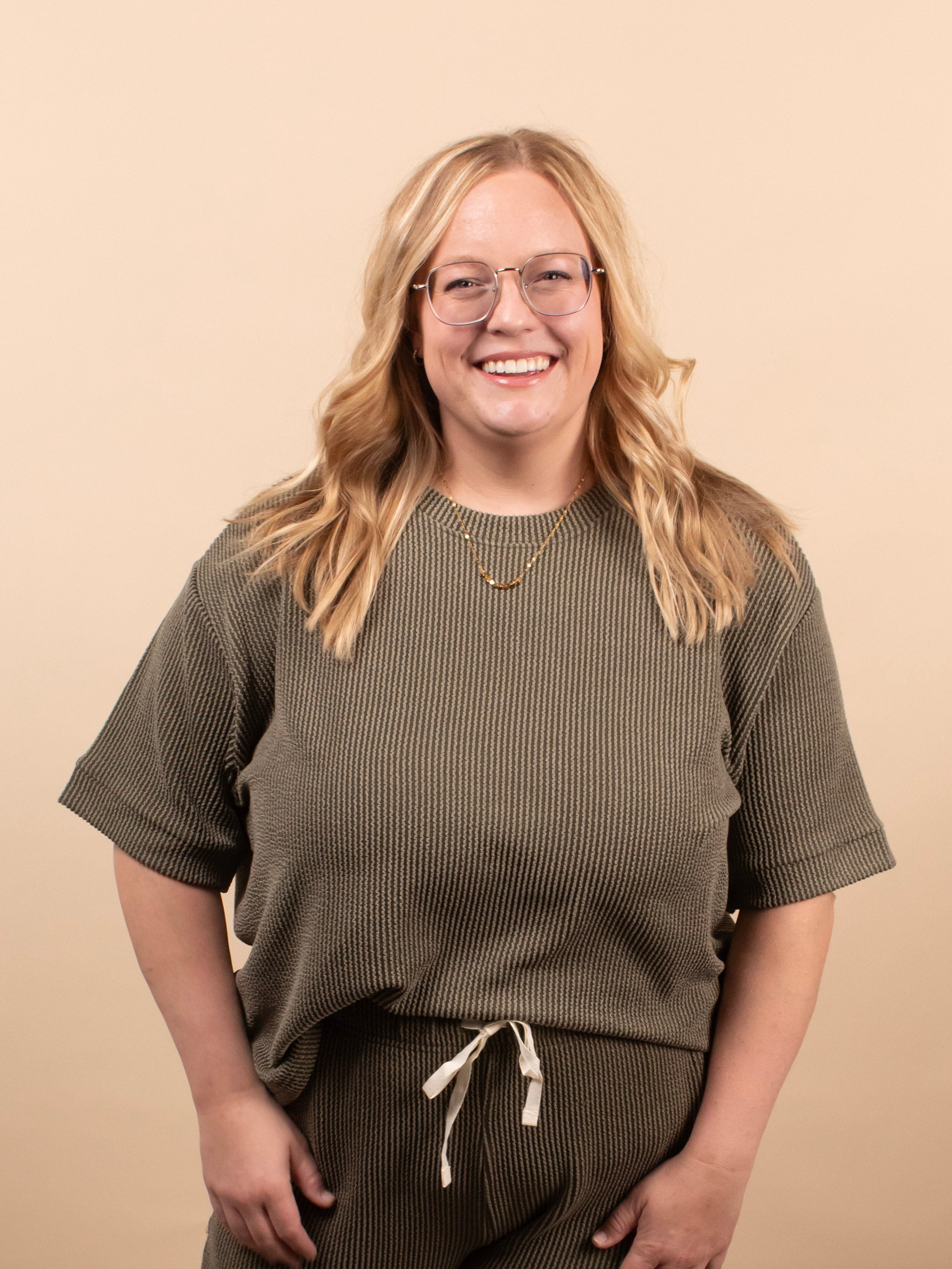 Clover Ribbed Top – Dark Olive (Top Only) - K & Company