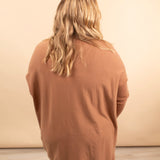 Comfy Coverage Pocket Sweater in Latte