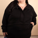 Crisp Air Scuba Halfzip in Black