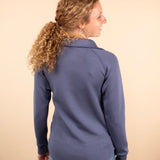 Crisp Air Scuba Halfzip in Slate Blue