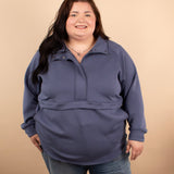 Crisp Air Scuba Halfzip in Slate Blue