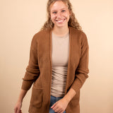Crisp Morning Cardigan in Caramel