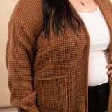 Crisp Morning Cardigan in Caramel