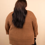 Crisp Morning Cardigan in Caramel