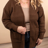 Crisp Morning Cardigan in Chocolate