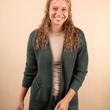 Crisp Morning Cardigan in Jade