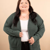 Crisp Morning Cardigan in Jade