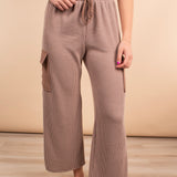 Crop it Cozy Pants in Cocoa
