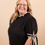 Delilah Ribbon Sleeve Top - K & Company