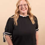 Delilah Ribbon Sleeve Top - K & Company