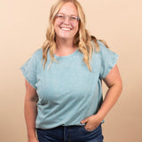 Easy Days Mineral Wash Tee – Aqua
