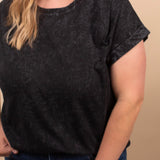 Easy Days Mineral Wash Tee – Black