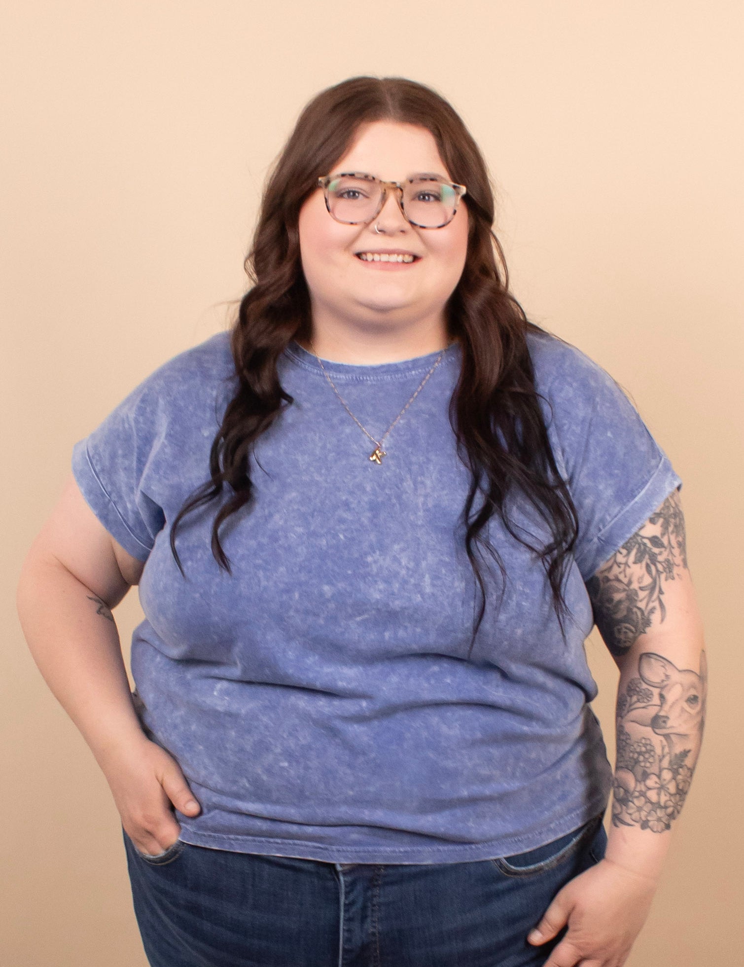 Easy Days Mineral Wash Tee – Coastal Blue - K & Company