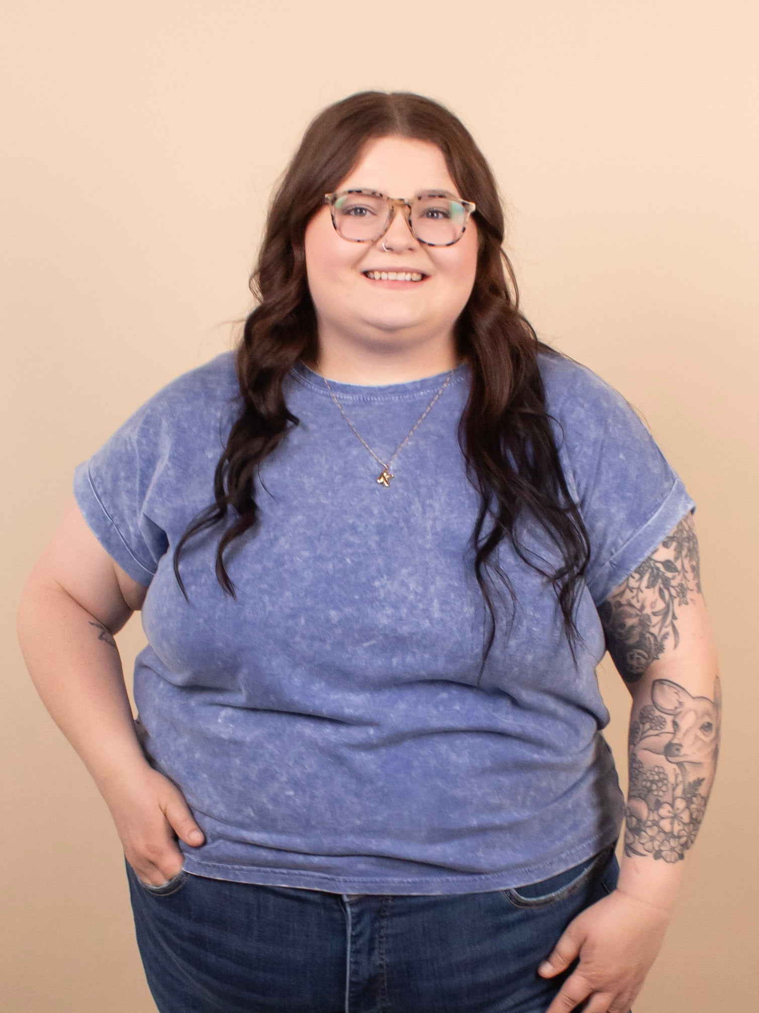 Easy Days Mineral Wash Tee – Coastal Blue - K & Company