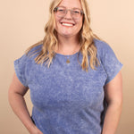 Easy Days Mineral Wash Tee – Coastal Blue - K & Company