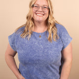 Easy Days Mineral Wash Tee – Coastal Blue - K & Company