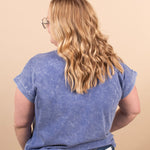 Easy Days Mineral Wash Tee – Coastal Blue - K & Company