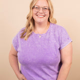 Easy Days Mineral Wash Tee – Lavender Haze - K & Company