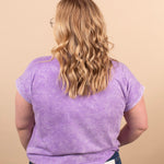 Easy Days Mineral Wash Tee – Lavender Haze - K & Company