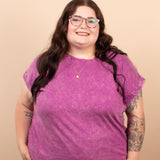 Easy Days Mineral Wash Tee – Plum