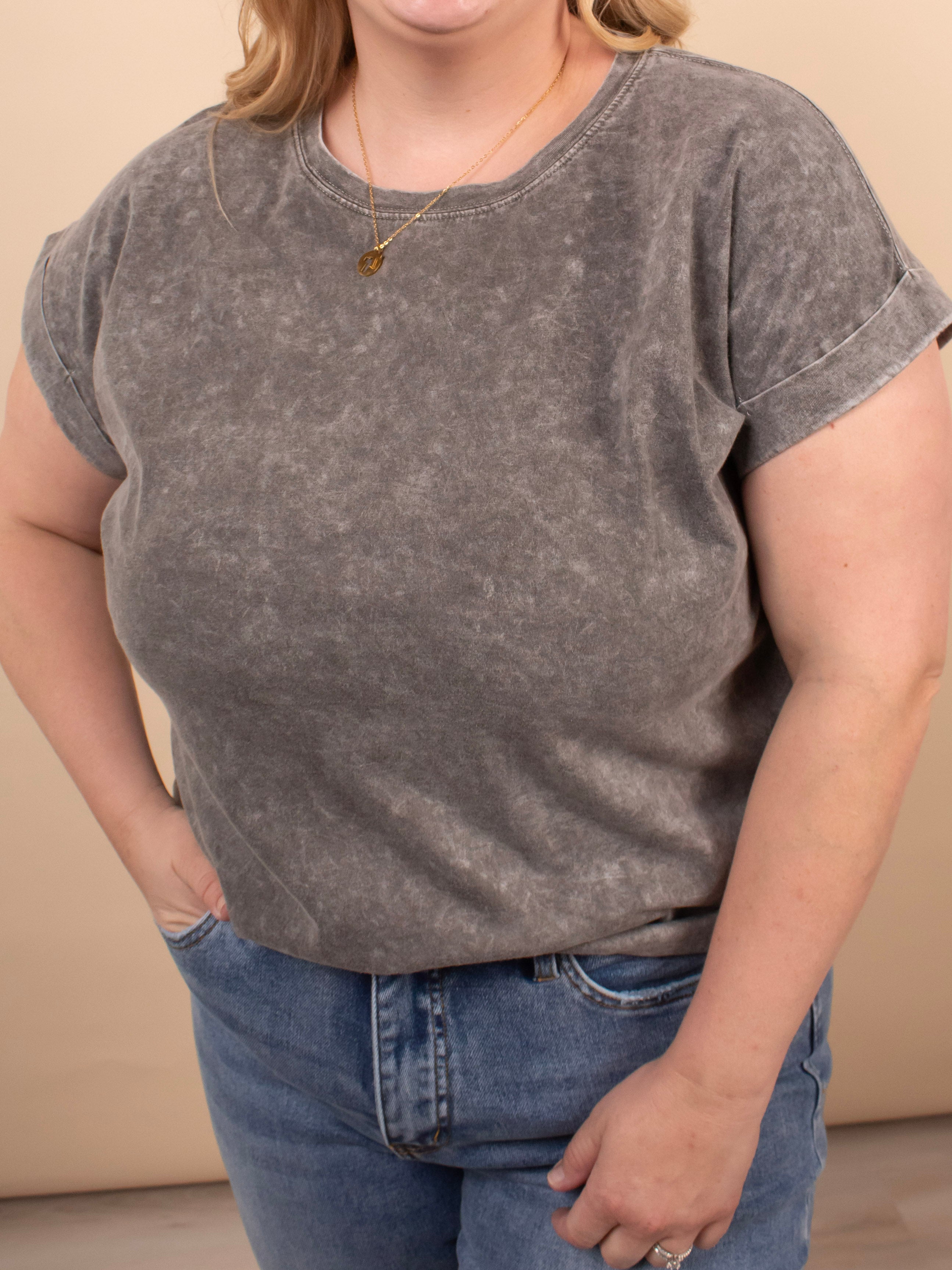 Easy Days Mineral Wash Tee – Stormy Ash - K & Company