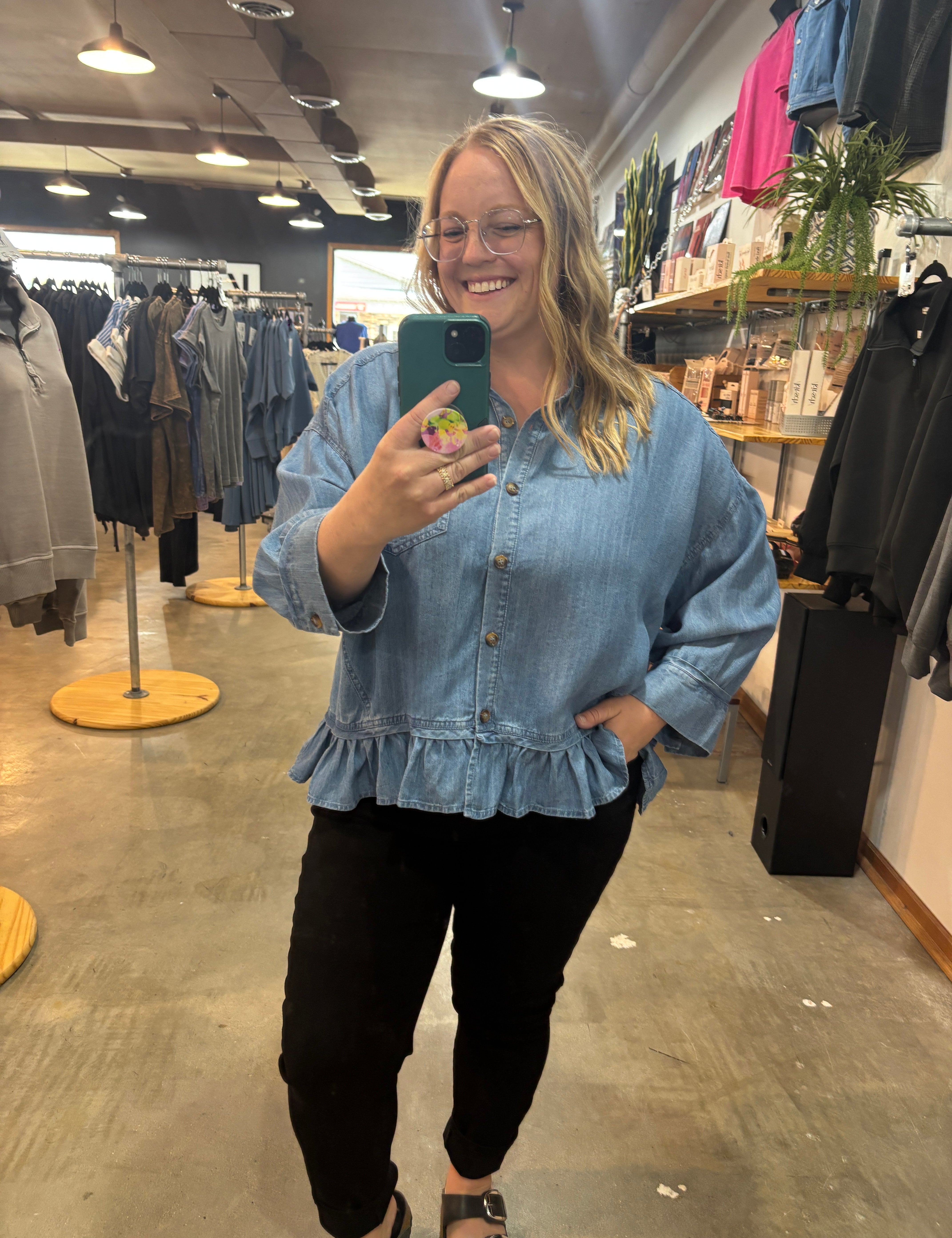 Easy Does It Button-Up - K & Company