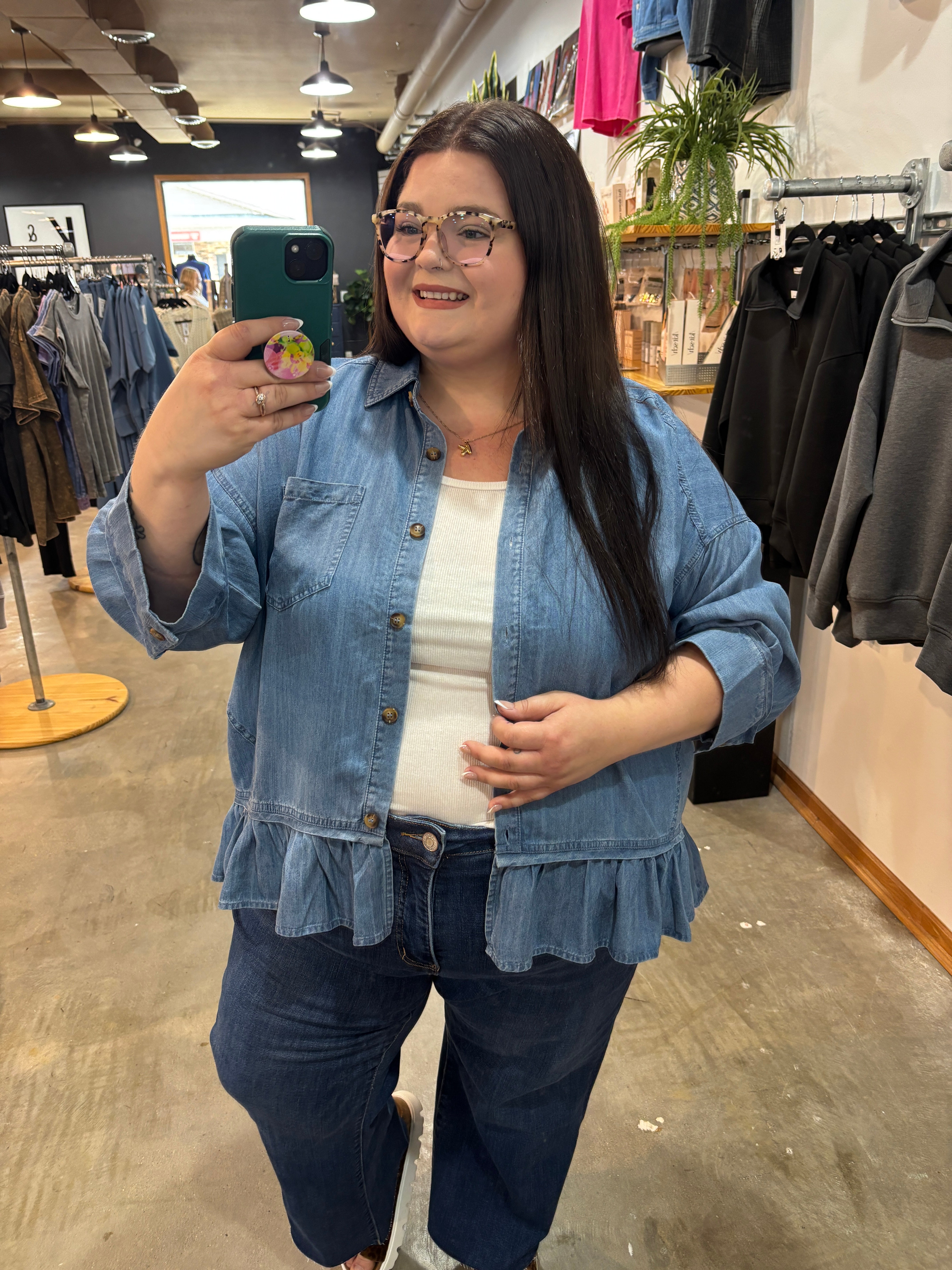 Easy Does It Button-Up - K & Company