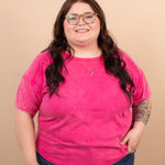 Easy Living Mineral Wash Tee – Raspberry Sorbet - K & Company