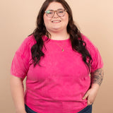 Easy Living Mineral Wash Tee – Raspberry Sorbet - K & Company