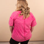 Easy Living Mineral Wash Tee – Raspberry Sorbet - K & Company