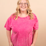 Easy Living Mineral Wash Tee – Raspberry Sorbet - K & Company