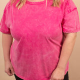 Easy Living Mineral Wash Tee – Raspberry Sorbet - K & Company