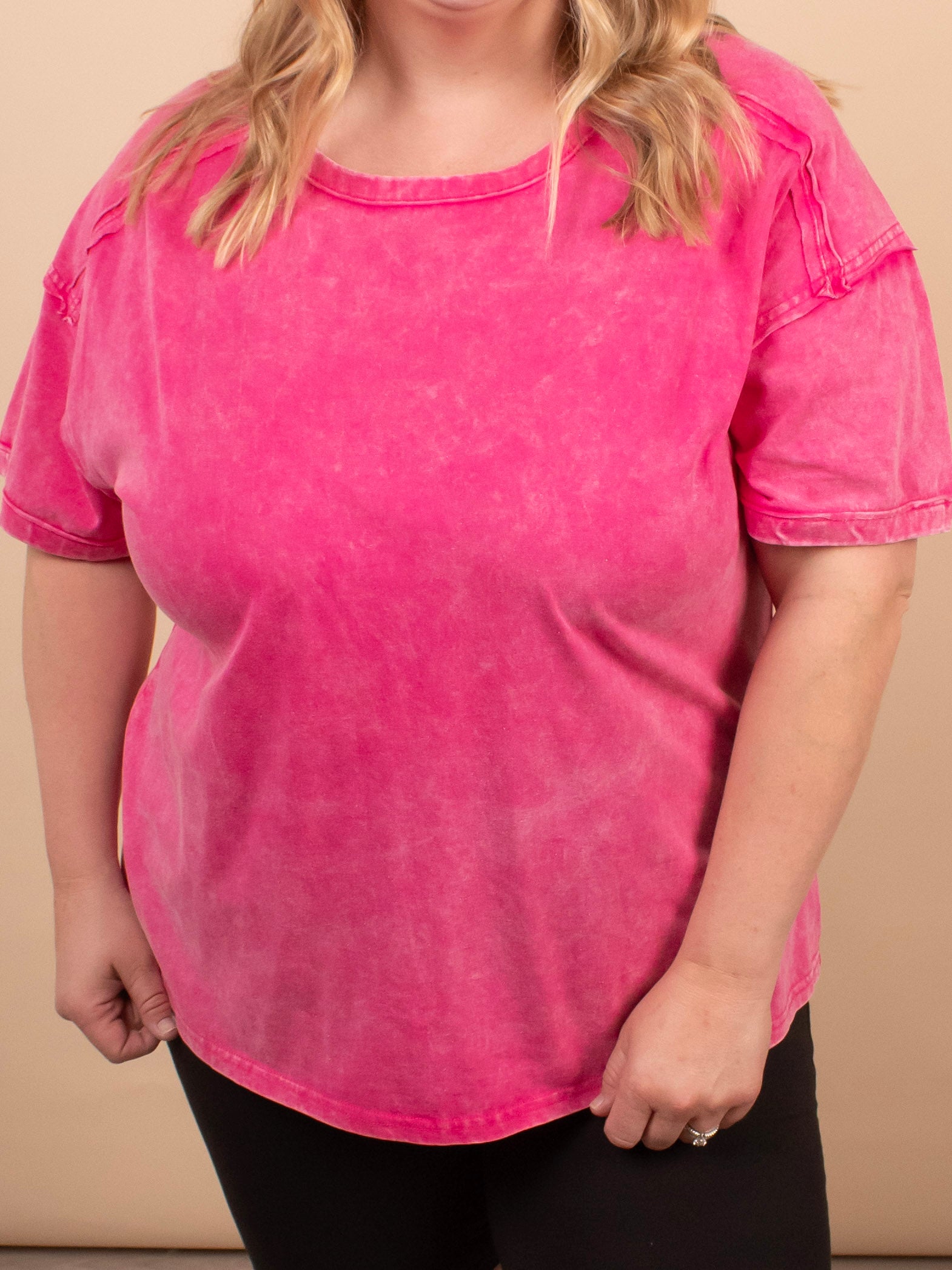 Easy Living Mineral Wash Tee – Raspberry Sorbet - K & Company