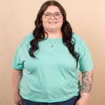 Easy Living Mineral Wash Tee – Seafoam Mist - K & Company