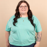 Easy Living Mineral Wash Tee – Seafoam Mist - K & Company