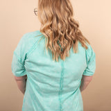 Easy Living Mineral Wash Tee – Seafoam Mist - K & Company