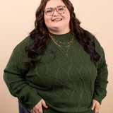 Evergreen Drift Pullover Sweater