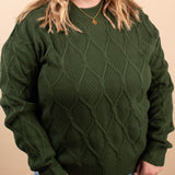Evergreen Drift Pullover Sweater