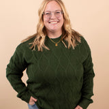 Evergreen Drift Pullover Sweater