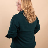 Evergreen Edge Button-Up