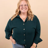 Evergreen Edge Button-Up