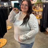 Fall in Bloom Embroidered Sweater