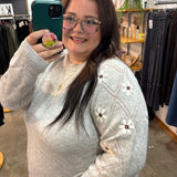 Fall in Bloom Embroidered Sweater